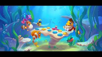 Fishdom game levels 141-145, Playrix games