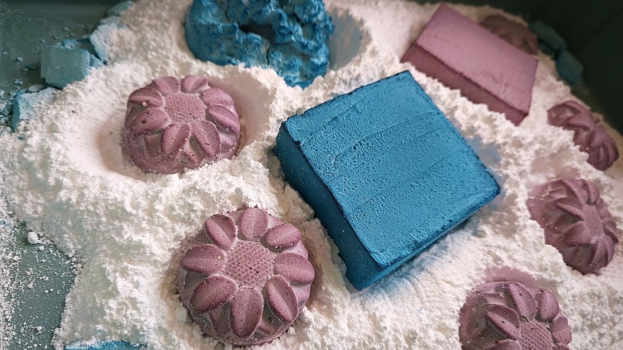 Dyed Homemade Blocks and Powdery/Dusty Reforms & Plain Chalk Powder ...