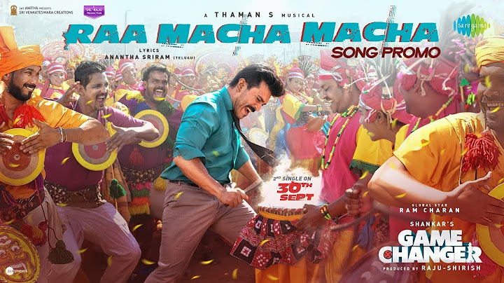 Raa Macha Macha - Song Promo | Game Changer | Ram Charan | Shankar | Thaman S | Nakash Aziz