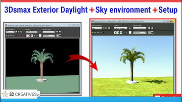 Exterior daylight+sky environment+render settings 3ds max tutorial