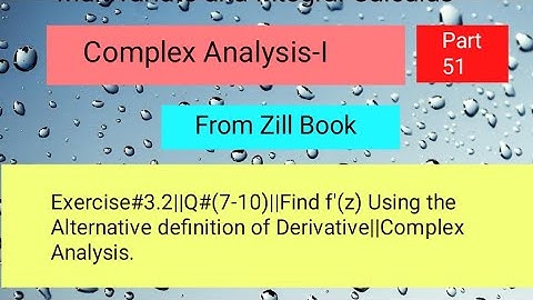 Exercise#3.2||Q#(7-10)||Find f