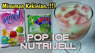 Kreasi Pop Ice dan Nutrijell jadi Minuman Menyegarkan || Ide Jualan Kekinian ‼️