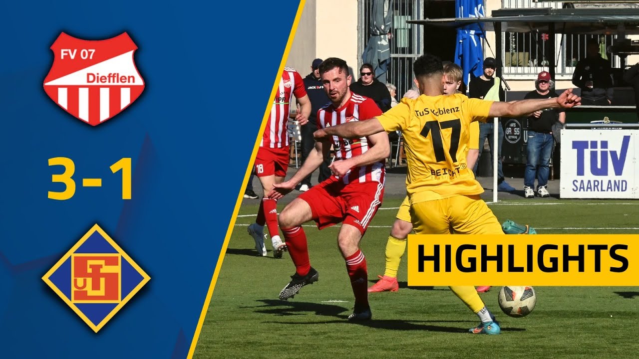 Highlights | FV 07 Diefflen - TuS Koblenz 3:1 | 27. Spieltag | Oberliga Aufstiegsrunde 2021/2022