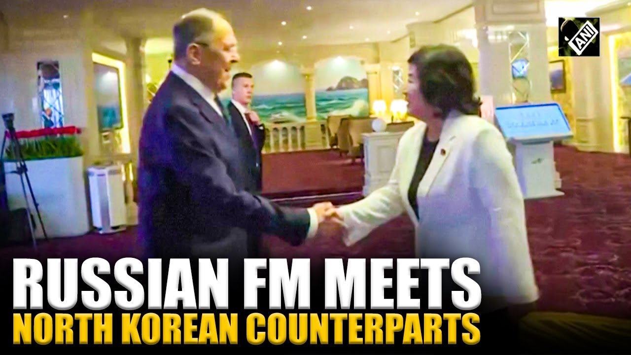 Russian Foreign Minister Sergey Lavrov meets with North Korean Foreign Minister Ri Son Gwon