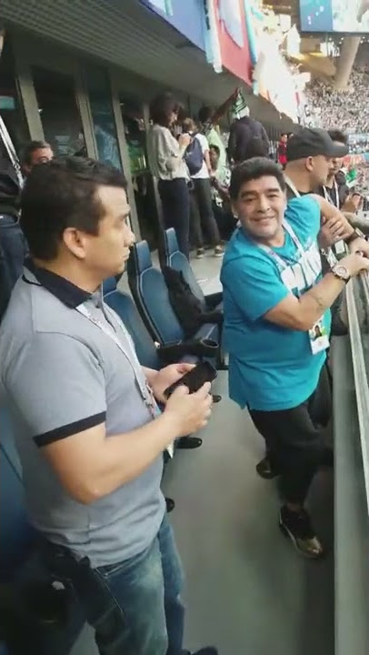 Maradona Drogado en el estadio - Mundial rusia 2018