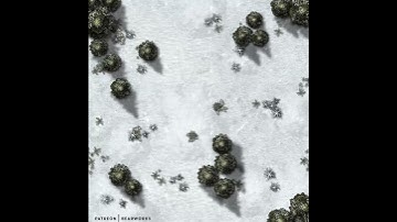 Winter Wilderness | Animated Battlemap | For DnD, Pathfinder, Foundry VTT, or Roll20