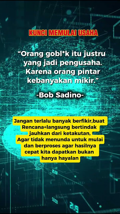 KUNCI MEMULAI USAHA #wirausaha #quotes #shorts