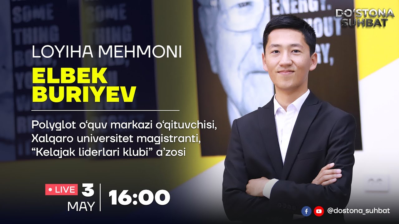 📌"Do'stona suhbat" loyihasining 90-soni mehmoni