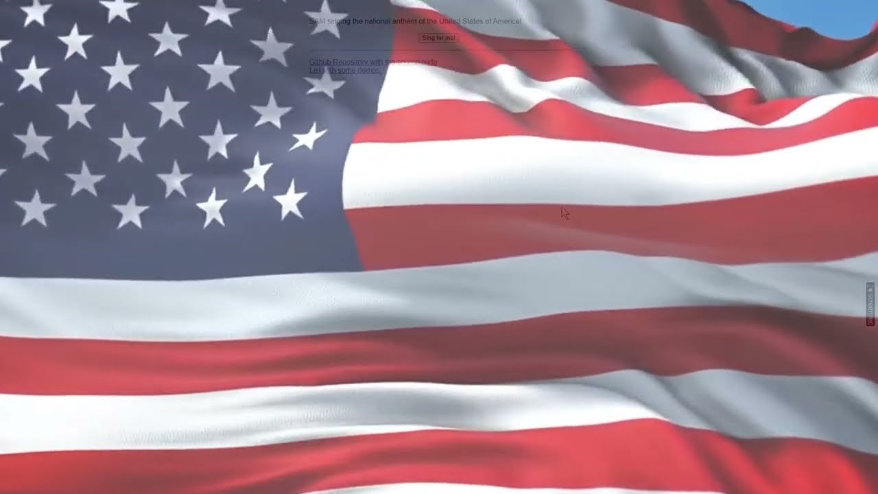 microsoft sam sings the national anthem.