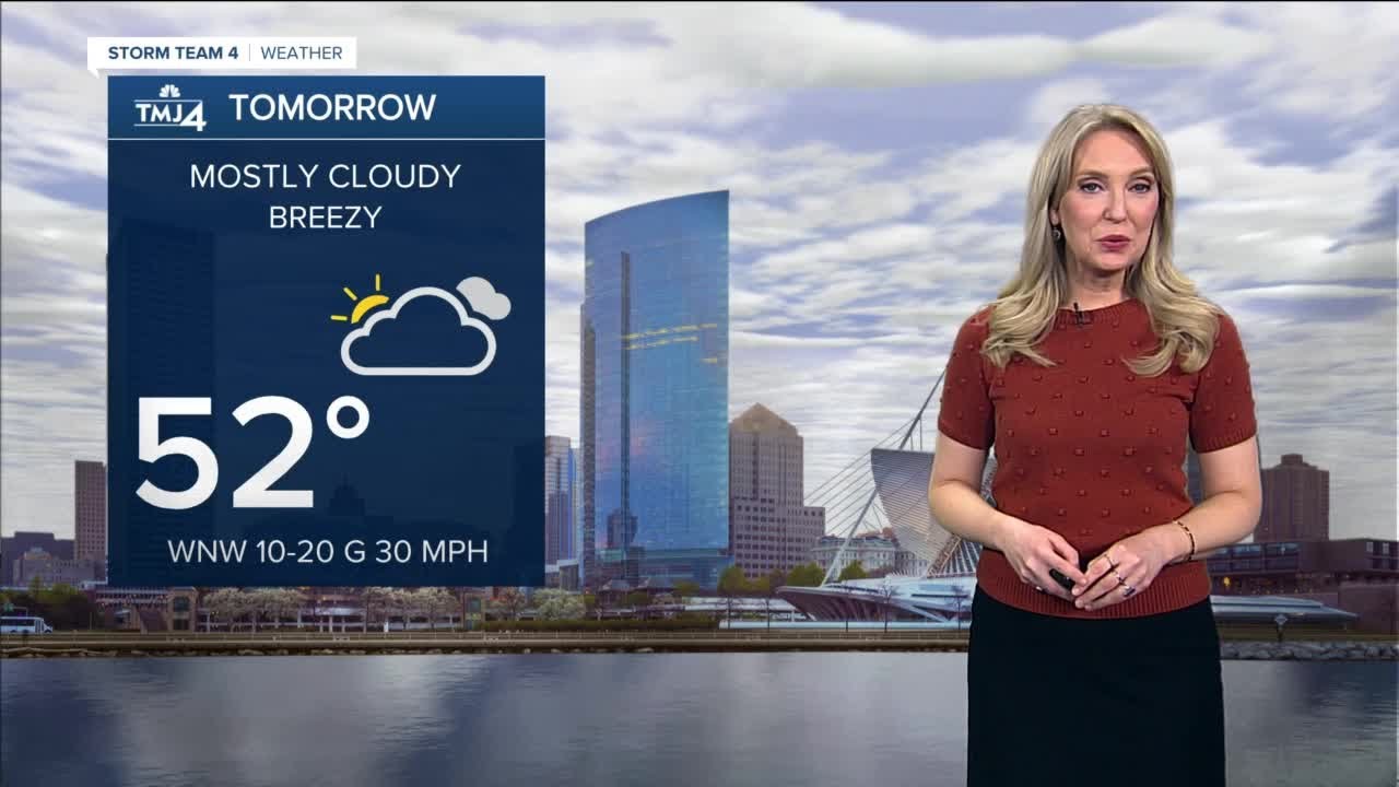 Breezy and partly cloudy Monday - YouTube