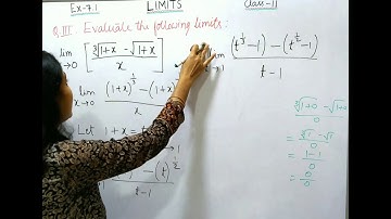 Limits Class 11 Ex7.1 Q(iii)1,2,3  Maharashtra Board New Syllabus Commerce Science #limits#fyjc