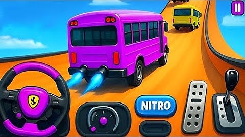 Crazy Bus Mega Ramp Impossible Racing - Bus Stunts Impossible Tracks - Android GamePlay Video P-4