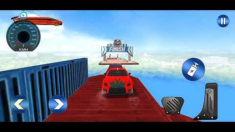 Extreme car racing PART #154 stunt challenge on ramp tracks of beaming beamng