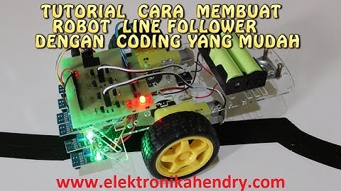TUTORIAL CARA MEMBUAT ROBOT LINE FOLLOWER DENGAN CODING YANG MUDAH