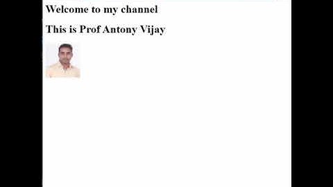 How to View Image in Webpage using HTML |Prof. Antony Vijay #shorts