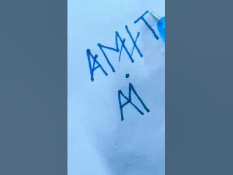 AMIT Name to Brand logo Create brand name create logo #art.powerful #