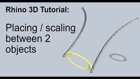 Rhino 3D Tutorial: placing and scaling between 2 locations