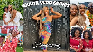 GHANA VLOG SERIES EP 1: Family, Braids, Ghanaian Traditional Wedding | OnlyOneManassa