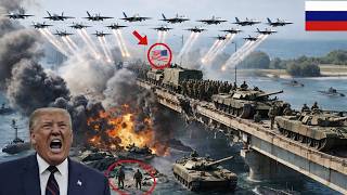 5 Minute ago! Russian Su-57 fighter jets destroyed 800 US tanks on the border.