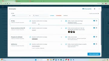Configurando as automações