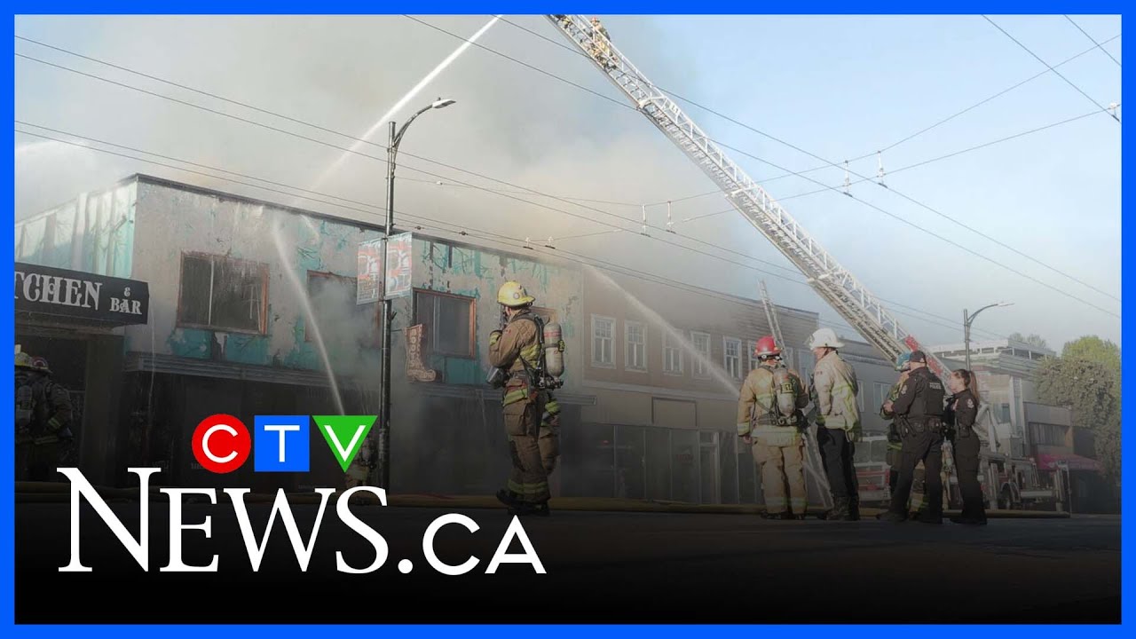 Businesses destroyed in early morning fire - YouTube