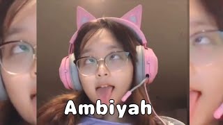 Ambiyah viral game streamer ahegao face | cute moments
