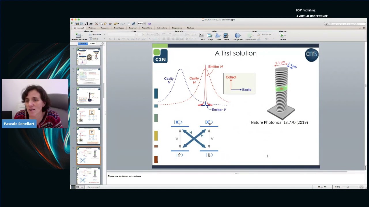 Invited Talk with Pascale Senellart - Quantum Dot Single-Photon Sources Progresses and Applications