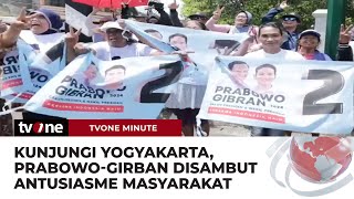 Momen Emak-Emak Heboh Sambut Prabowo-Gibran di Yogyakarta | tvOne Minute