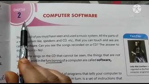 Computer Software, (Class 3), (Chapter 2) ,[ Part 1]