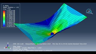 Elastic Fabric Simulation using ABAQUS Tutorial
