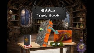 I Turned an Old Book Into a SECRET Halloween Treat Box! 🎃