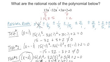 Theorems About Roots of Polynomial Equations 5-5 pt.1
