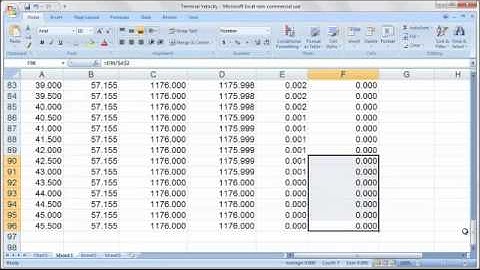 Terminal velocity 8 9