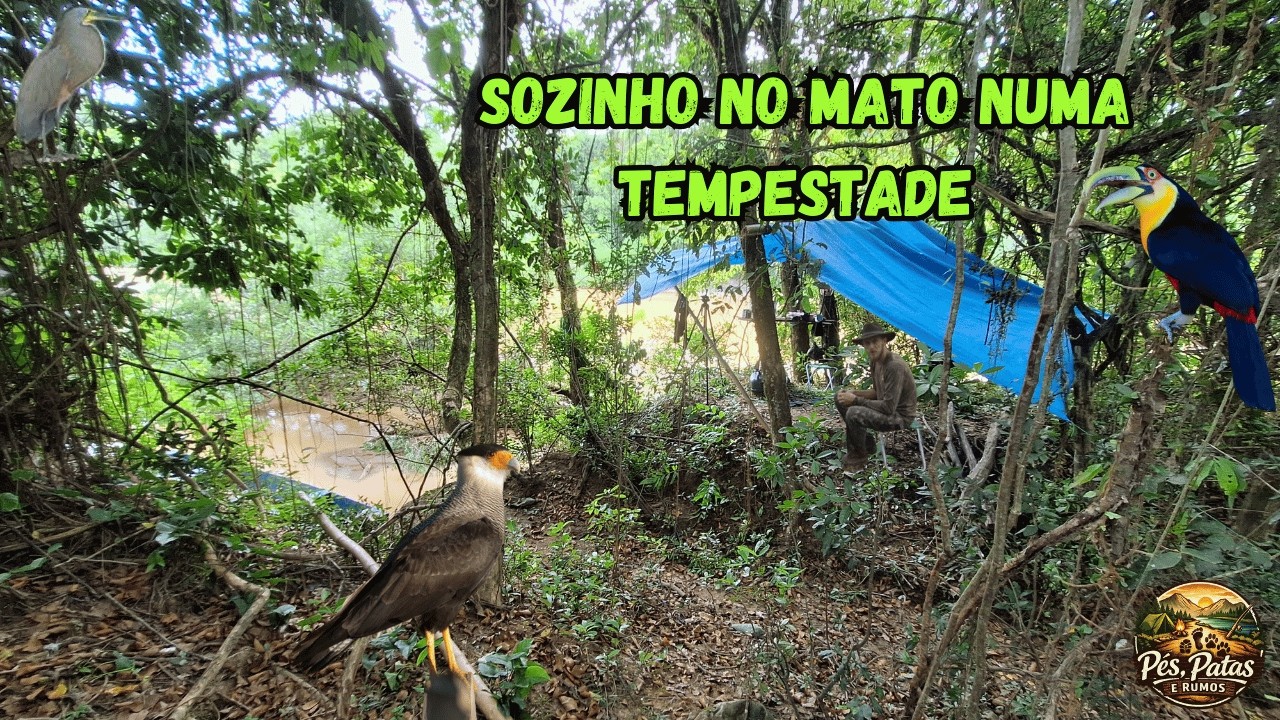 ACAMPEI SOZINHO NA ILHA E CAIU UMA TEMPESTADE - PERRENGUE