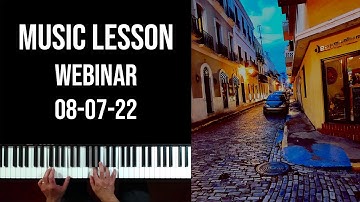 Lessons with Carlos (Webinar 07-31-22), Reharmonization Techniques, Modal Interchange, Blues in G