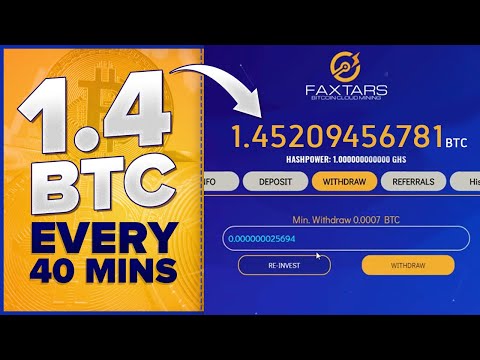FREE 1.4 Bitcoin Every 40 Minutes - FREE BITCOIN MINING WEBSITE 2022 | No Investment Required