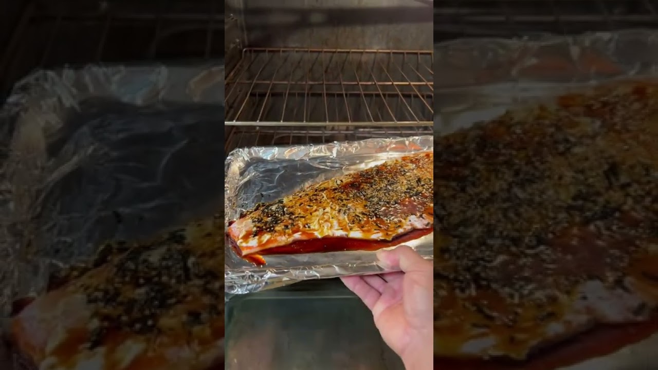 Baked furikake salmon