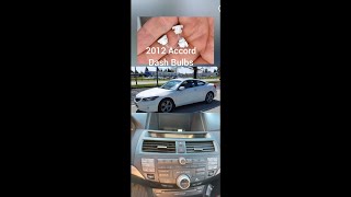Honda Accord Climate Dash Light Bulb Replacement ( 2012 Coupe )