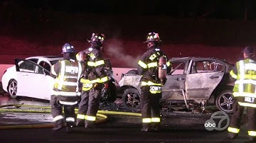 Dramatic crash on Highway 101 caught on camera