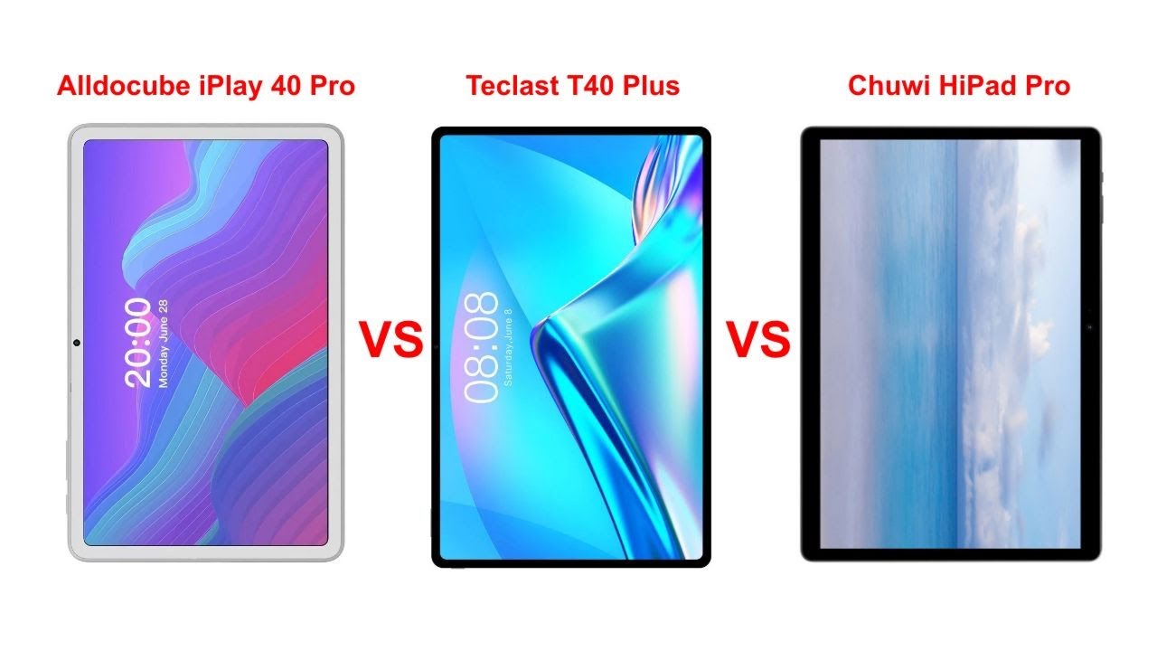 Teclast T40 Plus vs Alldocube iPlay 40 Pro vs Chuwi HiPad Pro