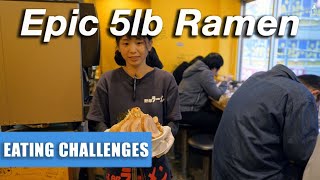 Giant Ramen Challenge in Akihabara