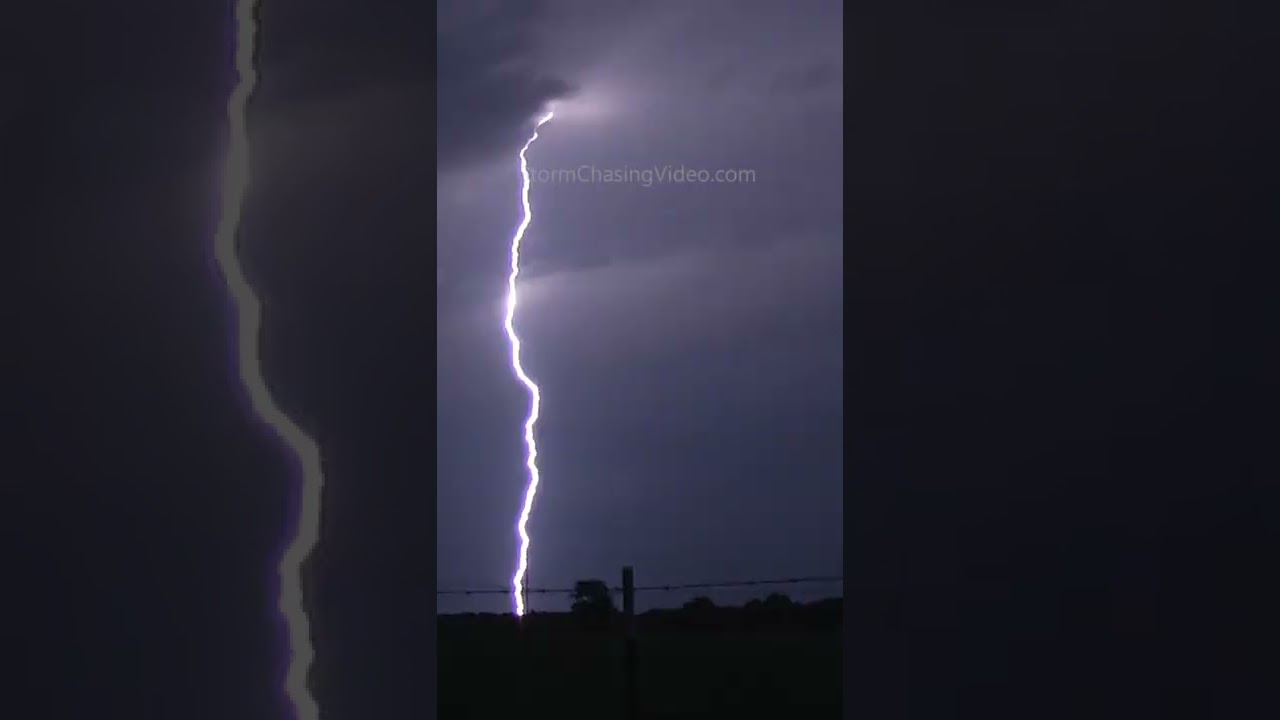 WILD LIGHTNING STRIKES!  Oklahoma Style #shorts
