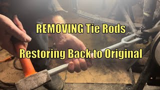 Replacing worn out steering Tie Rods on a Willys Jeep