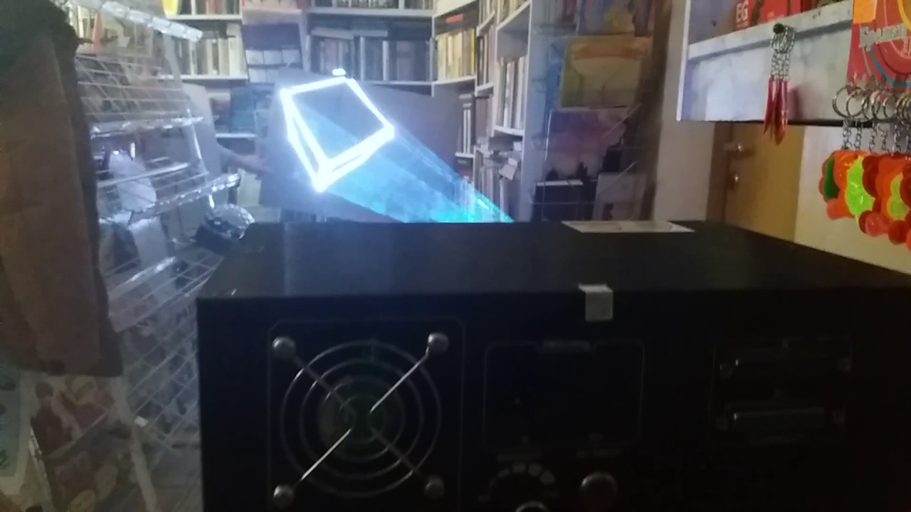 Лазерная реклама при дневном свете - YouTube