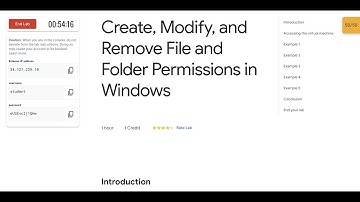 Create, Modify, and Remove File and Folder Permissions in Windows || #qwiklabs || #coursera