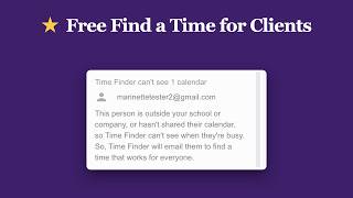 Google Calendar Find a Time with Clients (Free Add-on)