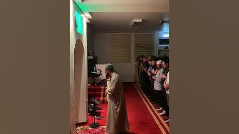 قراءة من صلاة القيام رمضان 1444هجري من آخر سورة الأنبياء في المسجد إقرأ البوسني في برلين
