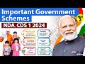Important Government Schemes part 3 | UPSC | NDA | CDS 2024
