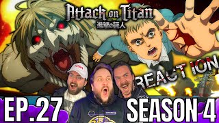 BEST TITAN YET?!?!? Attack On Titan REACTION!!!! | 4x27 | 