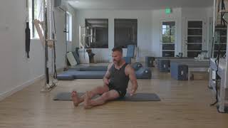 Long Sit Spiral Stretch (Unilateral) -- themonkeybody™ method